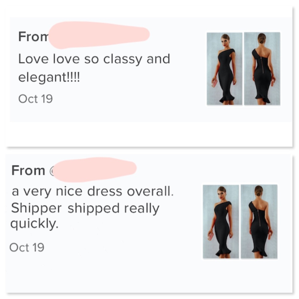 Bandage Asymmetrical Midi Dress in Black - Picture 14 of 16